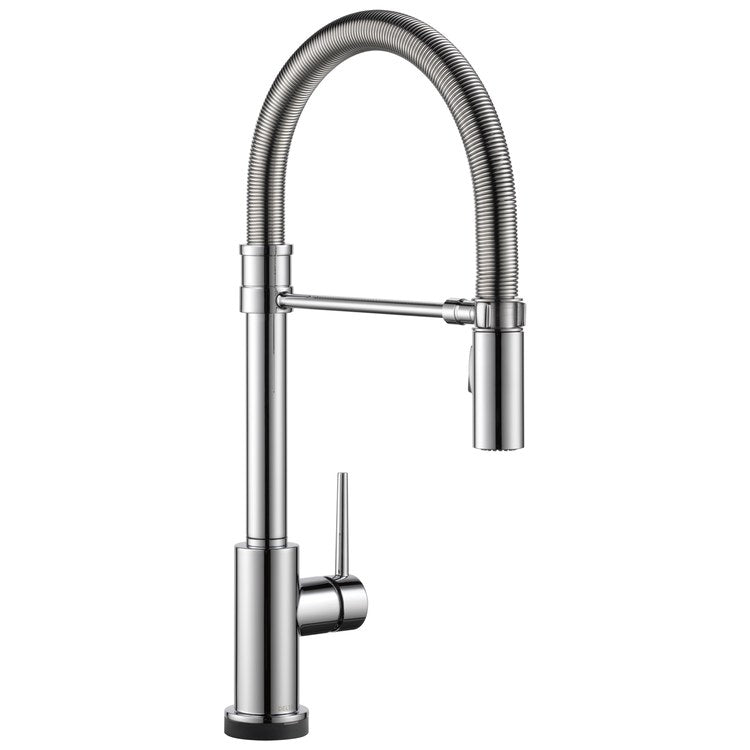 Kitchen Faucet Trinsic Touchless 1 Lever ADA Chrome Pull Down 2 Function Gooseneck 360 DEG Swivel 1 Hole Deck Touch2O/Diamond Seal 1.8 Gallons per Minute