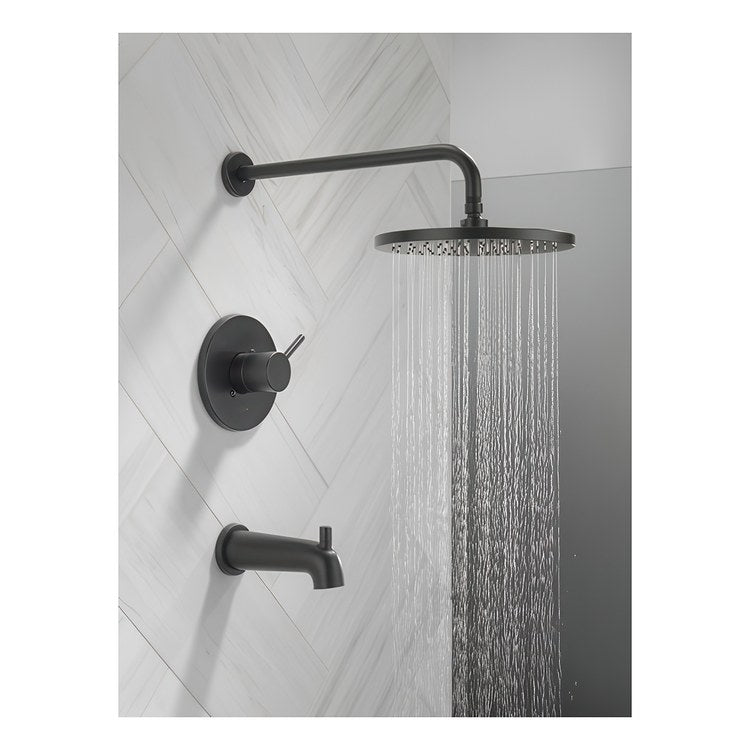 Tub and Shower Trim Modern 14 Series Monitor 1 Lever Matte Black ADA 1.75 Gallons per Minute - Image 2