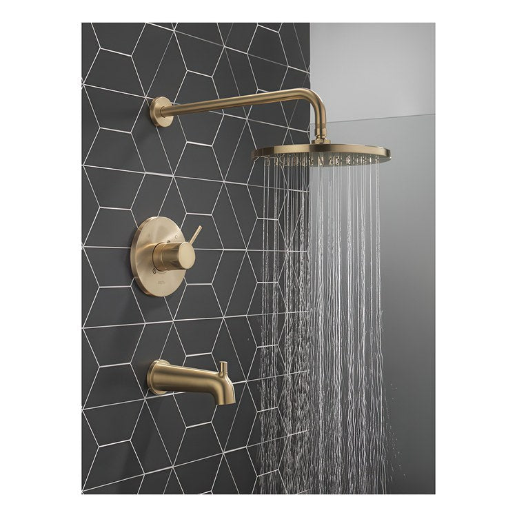 Tub and Shower Trim Modern 14 Series Monitor 1 Lever Brilliance Champagne Bronze ADA 1.75 Gallons per Minute - Image 2