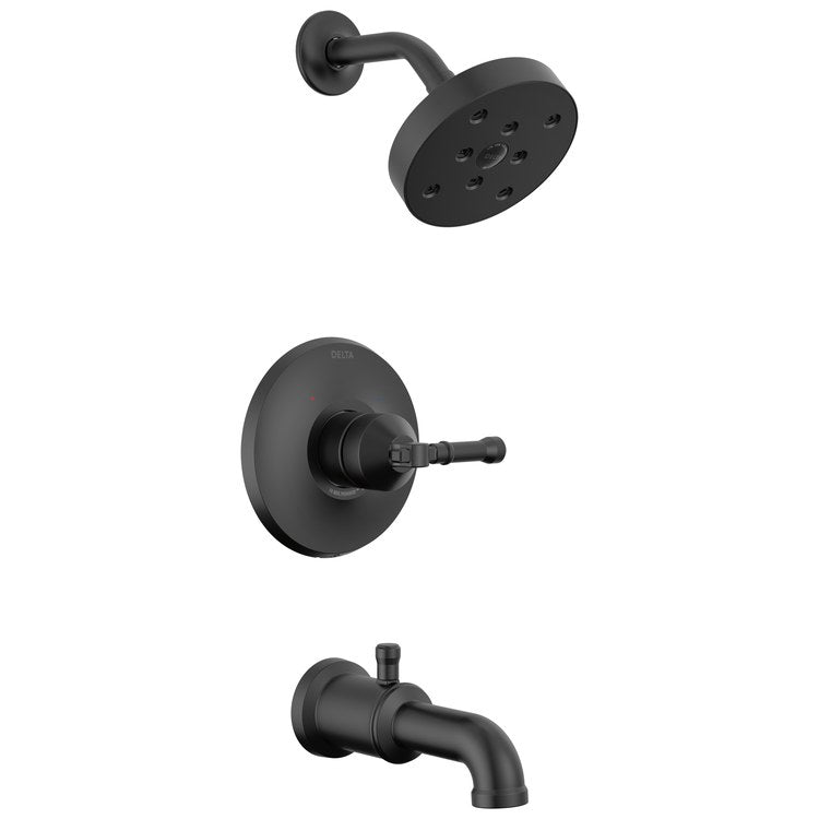Tub and Shower Trim Broderick 17T 1 Lever Matte Black ADA 1.75 Gallons per Minute - Image 1