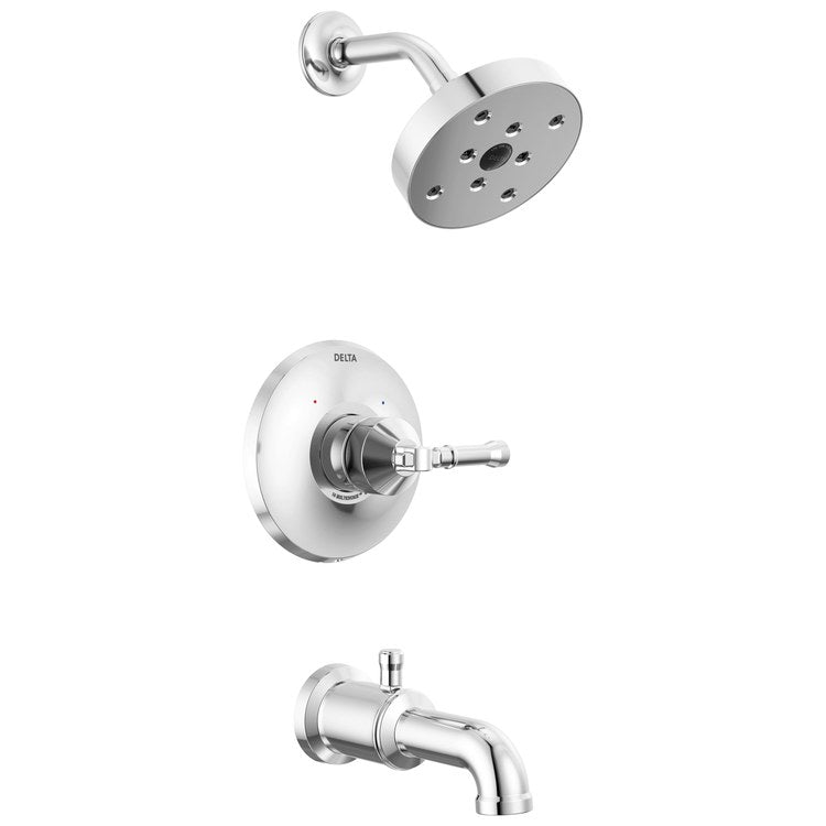 Tub and Shower Trim Broderick 17T 1 Lever Lumicoat Polished Chrome ADA 1.75 Gallons per Minute - Image 1