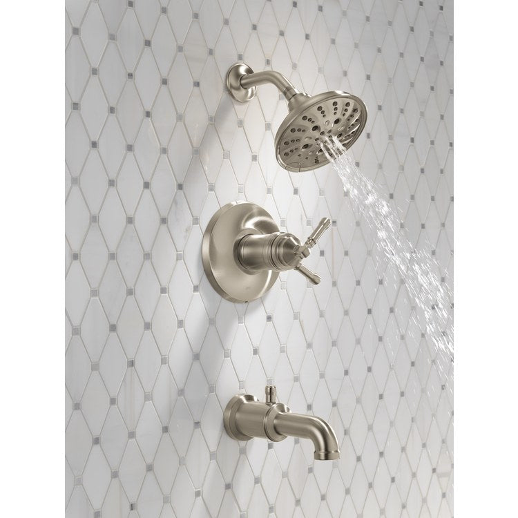 Tub and Shower Trim Broderick 17T 2 Lever Lumicoat Stainless Steel ADA 1.75 Gallons per Minute - Image 3
