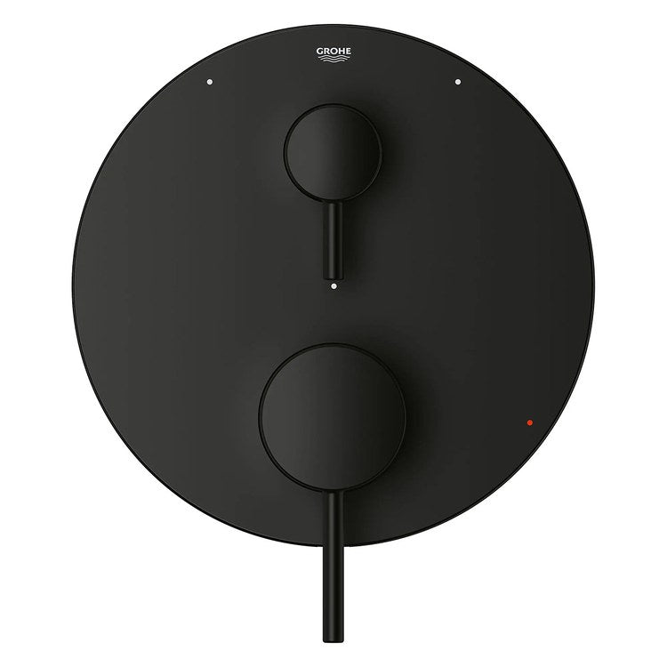 Pressure Balance Valve Trim Timeless with 3 Way Diverter/Cartridge 2 Metal Lever Matte Black ADA - Image 3