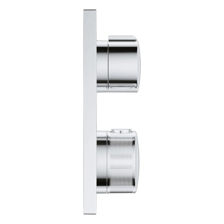 Thermostatic Valve Trim Alure 2 Function 2 Knob StarLight Chrome - Image 2