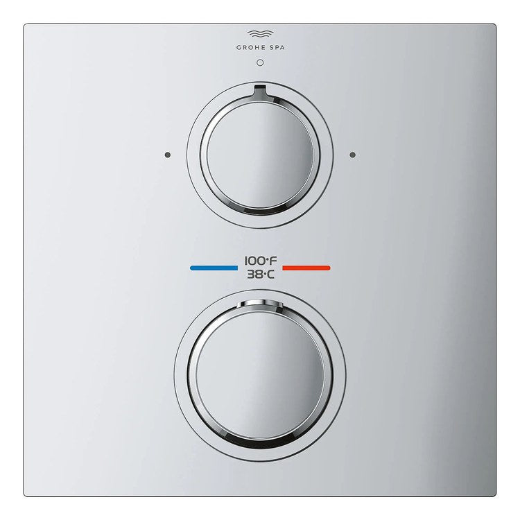 Thermostatic Valve Trim Alure 2 Function 2 Knob StarLight Chrome - Image 3