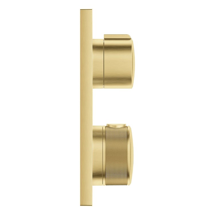 Thermostatic Valve Trim Allure 1 Function 2 Knob Brushed Cool Sunrise - Image 2