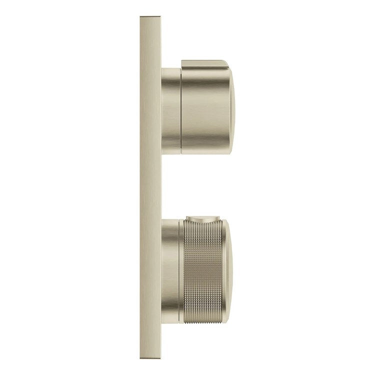Thermostatic Valve Trim Allure 1 Function 2 Knob Brushed Nickel - Image 2