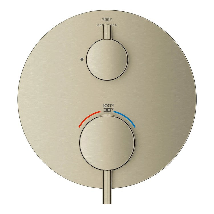 Thermostatic Valve Trim Atrio 1 Function 2 Lever Brushed Nickel Infinity - Image 2