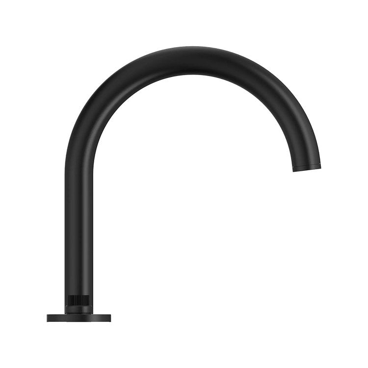 Roman Tub Filler Atrio Deck Mount 2 Cross Matte Black - Image 2