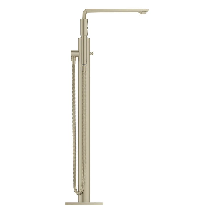 Tub Filler Allure New Freestanding with Handshower 8 Inch Spread 1 Lever cUPC/CALGreen Brushed Nickel Infinity Floor - Image 2