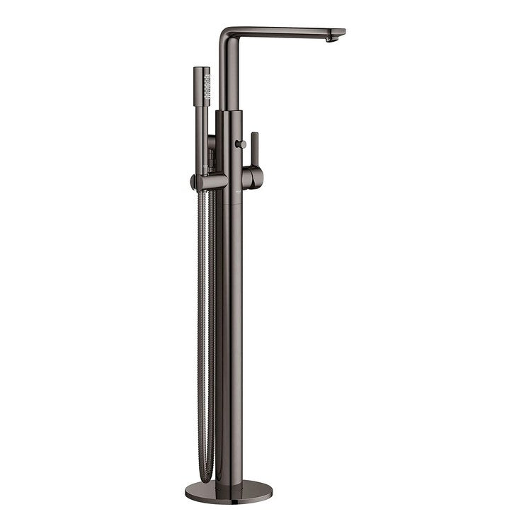 Tub Filler Lineare Freestanding with Handshower 1 Lever WaterSense ADA Hard Graphite - Image 1