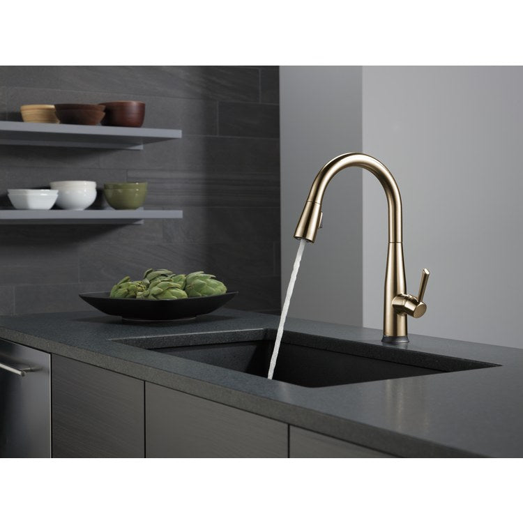 Kitchen Faucet Rhett 1 Lever ADA CEC Chrome Pull Down 2 Function High Arc 360 DEG Swivel 1/3 Hole Diamond Seal 1.8 Gallons per Minute - Image 2