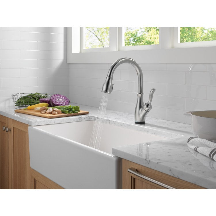 Kitchen Faucet Leland 1 Lever ADA CEC Matte Black Pull Down 3 Function High Arc 360 DEG Swivel 1/3 Hole Diamond Seal Touch2O with Touchless 1.8 Gallons per Minute - Image 2