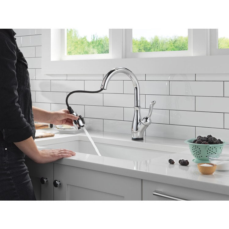Kitchen Faucet Leland 1 Lever ADA CEC Venetian Bronze Pull Down 3 Function High Arc 360 DEG Swivel 1/3 Hole Diamond Seal Touch2O with Touchless 1.8 Gallons per Minute - Image 2