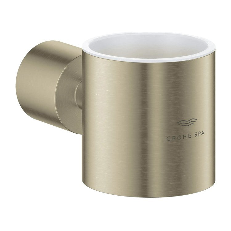 Holder Atrio Brushed Nickel Infinity Metal for Glass or Soap Dispenser