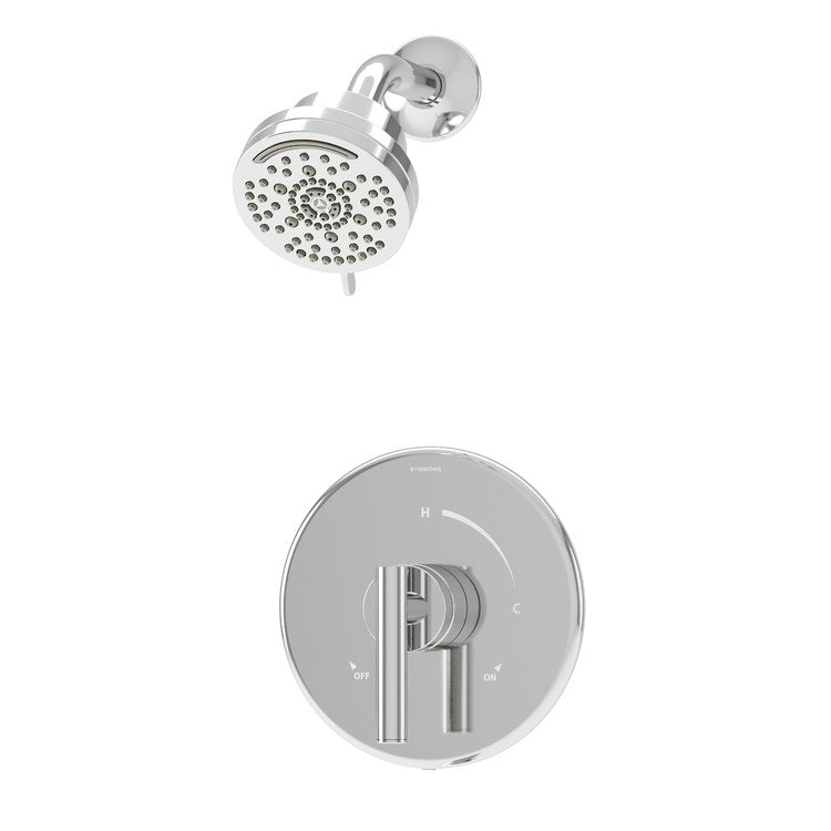 Shower Trim Dia 1 Lever Polished Chrome WaterSense ADA 1.5 Gallons per Minute 7 Function for Shower Valve 16 or 26 Series Temptrol - Image 1