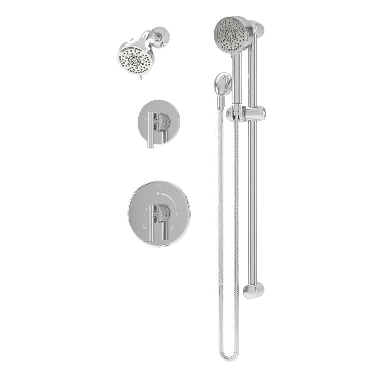 Shower Trim Dia 2 Lever Polished Chrome WaterSense ADA 1.5 Gallons per Minute 7 Function for Shower Valve 16 or 26 Series Temptrol and Diverter Valve 2DIVBODYSRT - Image 1