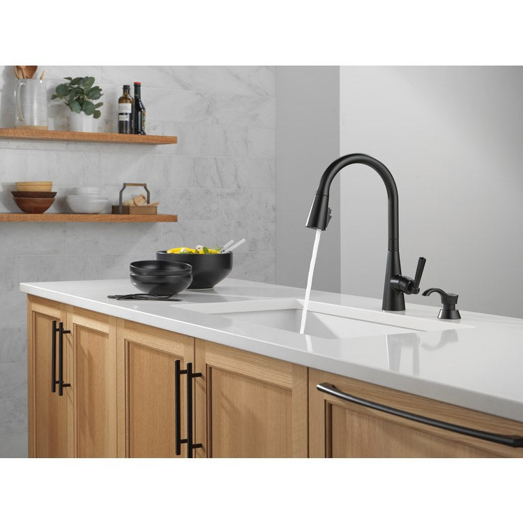 Kitchen Faucet Boyd with Soap Dispenser 1 Lever ADA Matte Black Pull Down 3 Function High Arc 360 DEG Swivel 1 Hole MagnaTite ShieldSpray Diamond Seal 1.8 Gallons per Minute - Image 3