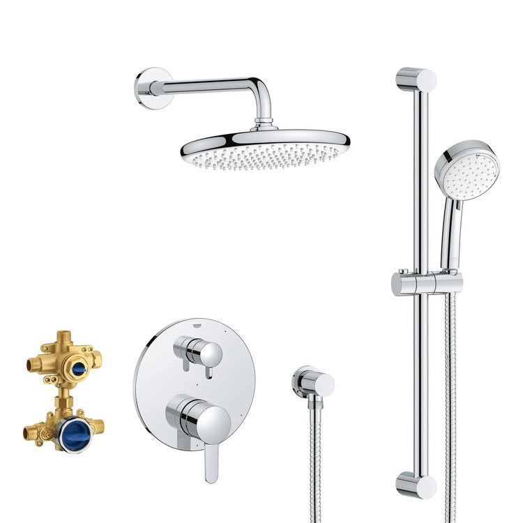 Pressure Balance Valve Trim Cosmopolitan 2 Lever StarLight Chrome CALGreen CEC WaterSense ADA - Image 1