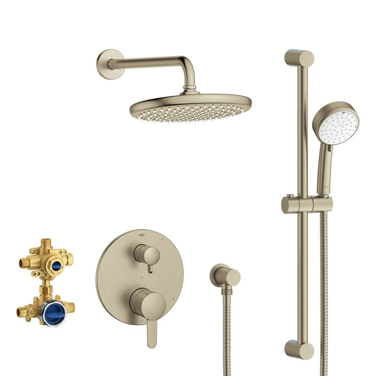 Pressure Balance Valve Trim Cosmopolitan 2 Lever Brushed Nickel CALGreen CEC WaterSense ADA - Image 1