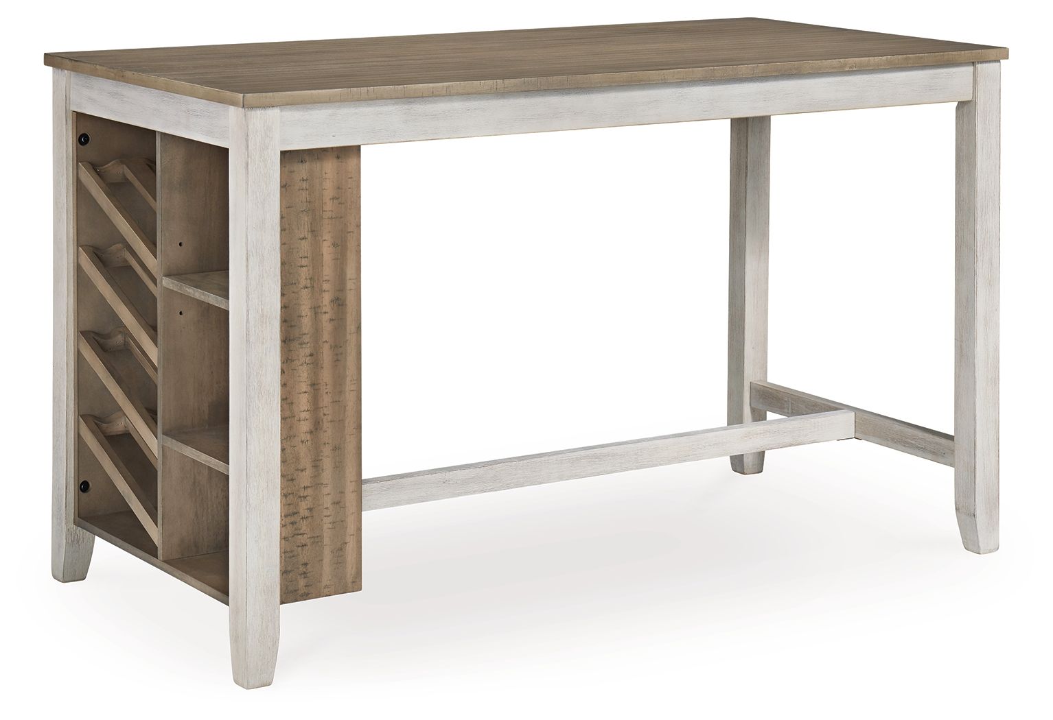 Skempton - Rectangular Counter Table With Storage - White - Image 1