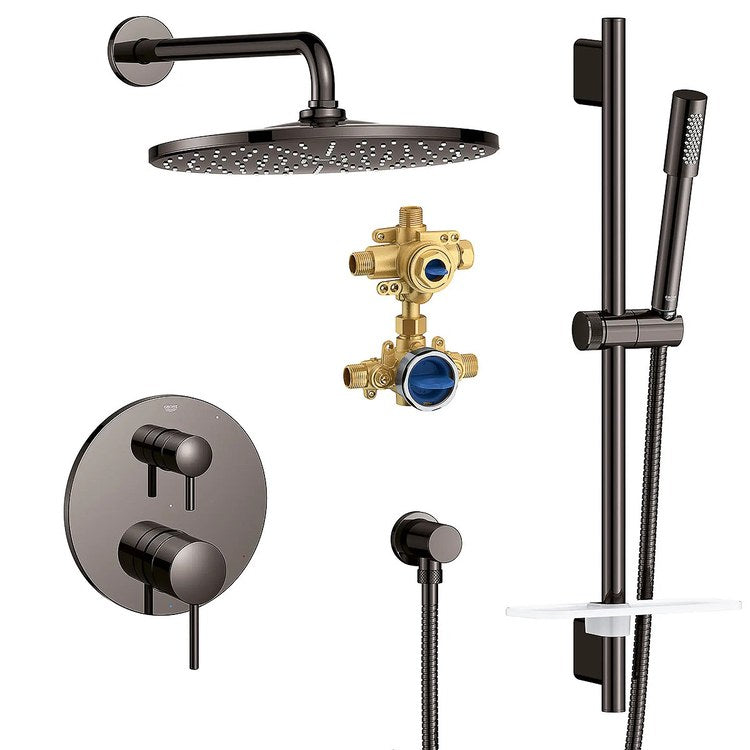 Shower Set Timeless Pressure Balanced 2 Lever Hard Graphite 1.75 Gallons per Minute - Image 1