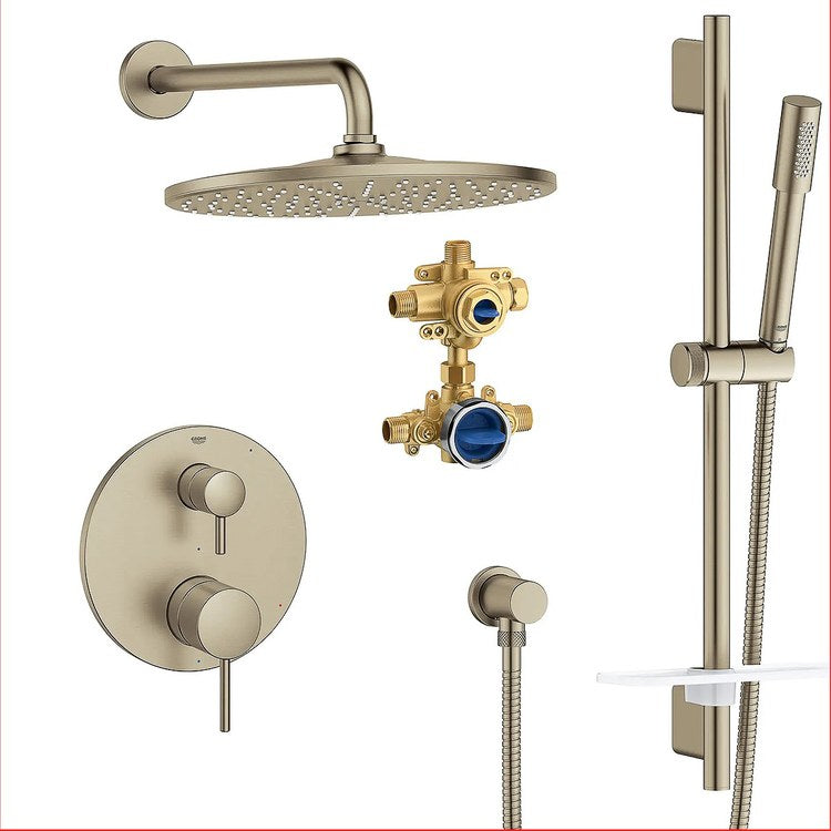 Shower Set Timeless Pressure Balanced 2 Lever Brushed Cool Sunrise 1.75 Gallons per Minute - Image 1
