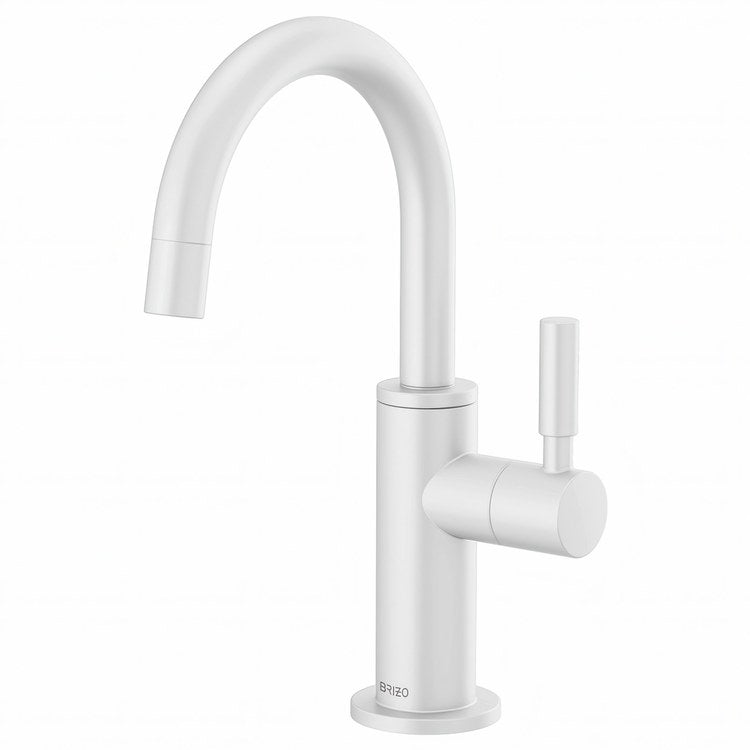 Beverage Faucet Jason Wu for Brizo 1 Lever ADA Matte White Arc 360 DEG Swivel 1 Hole Diamond Seal 1.5 Gallons per Minute - Image 1