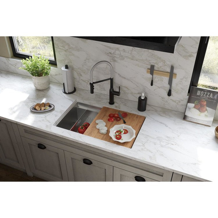 Sink Kit Circuit Chef 33 Inch 1 Bowls Stainless Steel/Brown Undermount - Image 2