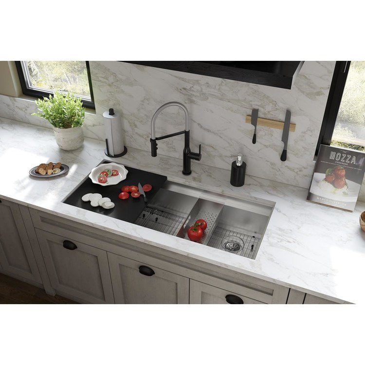 Sink Kit Circuit Chef 46 Inch 1 Bowls Stainless Steel/Black Undermount - Image 2