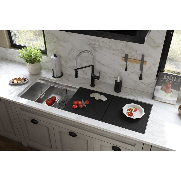 Sink Kit Circuit Chef 60 Inch 1 Bowls Stainless Steel/Black Undermount - Image 2