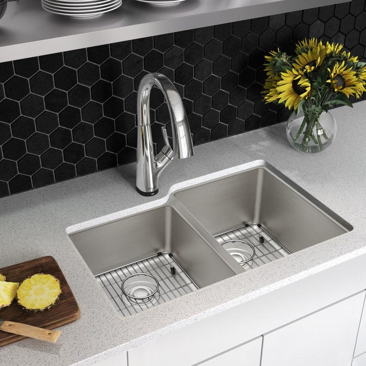 Sink Kit Lustertone Iconix Left 31 Inch 2 Bowls Stainless Steel Undermount - Image 2