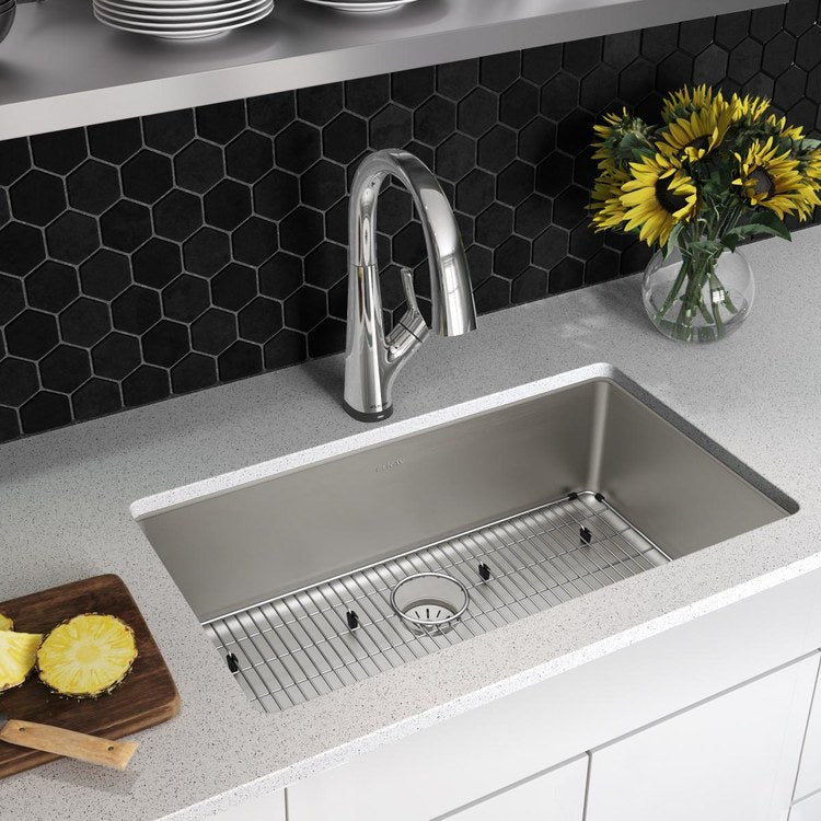 Sink Kit Lustertone Iconix 33 Inch 1 Bowls Stainless Steel Undermount - Image 2