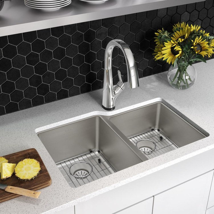 Sink Kit Lustertone Iconix Right 31 Inch 2 Bowls Stainless Steel Undermount - Image 2