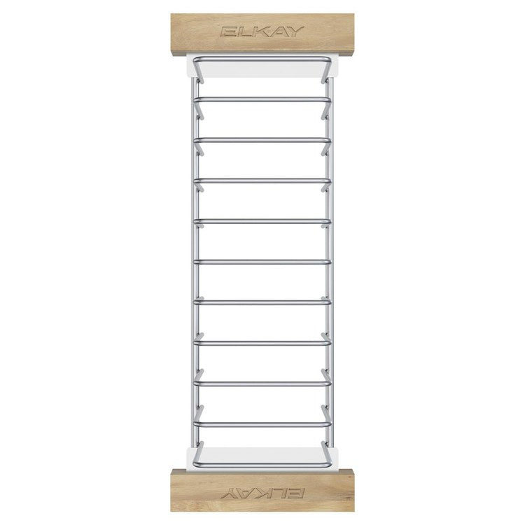 Drying Rack with Wood Handles Silver Stainless Steel/Wood - Image 2