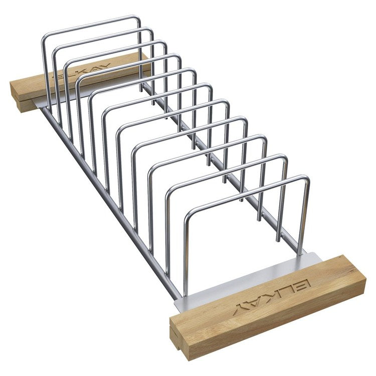 Drying Rack with Wood Handles Silver Stainless Steel/Wood - Image 1
