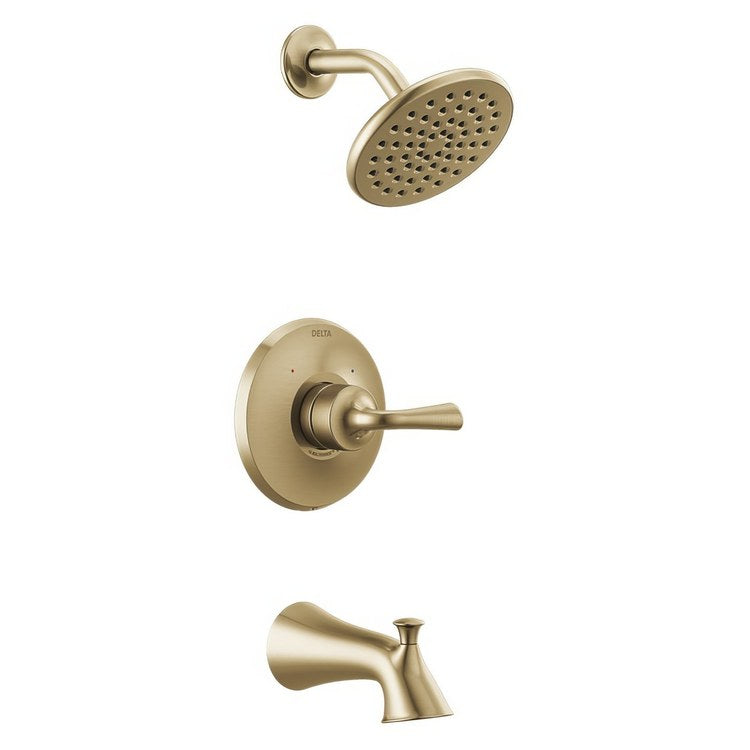 Tub and Shower Trim Kayra Monitor 14 1 Lever Brilliance Champagne Bronze ADA 1.75 Gallons per Minute 1 Function for R10000 Series Valve Not Included - Image 1