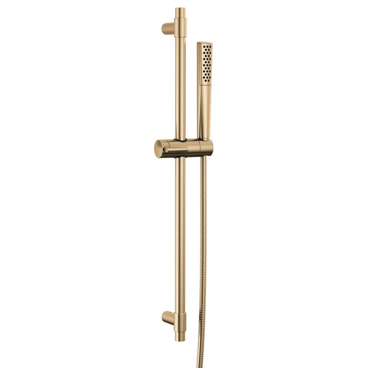 Handshower Premium Universal Showering Components with Slide Bar Lumicoat Champagne Bronze WaterSense 1.75 Gallons per Minute 1-3/16 Inch - Image 1