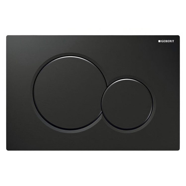 Actuator Plate Sigma01 Dual Flush Jet Black Gloss Plastic for Sigma Concealed Tanks 2×6 and 2×4 Installations