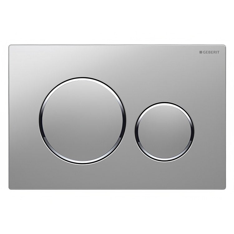 Actuator Plate Sigma20 Dual Flush Matte Chrome/Polished Chrome Plastic for Sigma Concealed Tanks 2×6 and 2×4 Installations