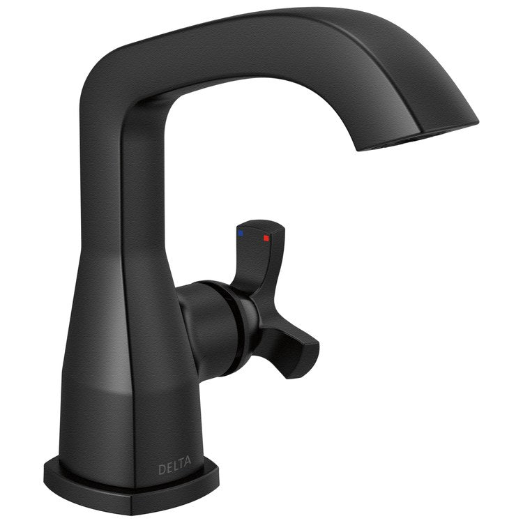 Lavatory Faucet Stryke 1 Helo ADA No-Lead/WaterSense Matte Black 1.2 Gallons per Minute Deck Low Arc Metal Pop-Up 1/3 Hole Diamond Seal Technology - Image 1