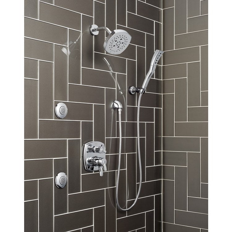 Handle Kit Stryke Metal 1 Lever Lumicoat Chrome ADA for Diverter/Shower Faucets - Image 2