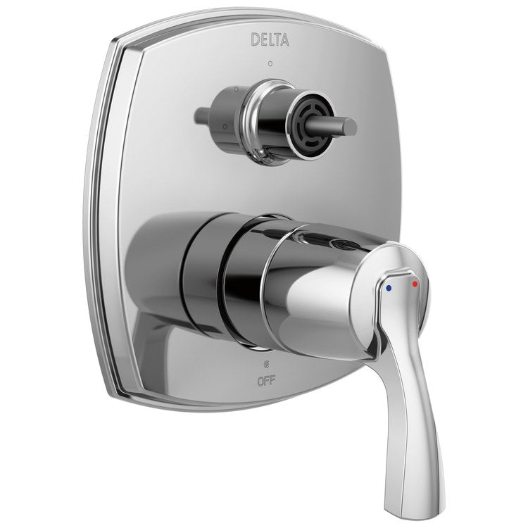 Diverter Trim Stryke Less Diverter Handle 3 Functions Lumicoat Stainless 1 Lever ADA for R22000 Series Rough Valve - Image 1
