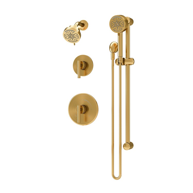 Shower Trim Dia with Handshower 2 Lever Brushed Bronze WaterSense ADA 1.5 Gallons per Minute 7 Function - Image 1