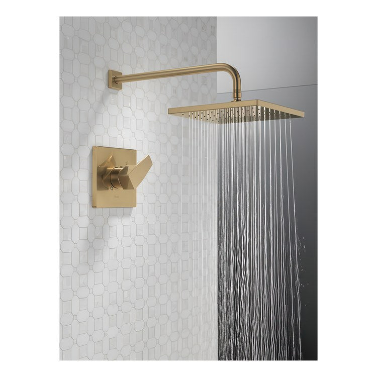 Shower Trim Modern 14 Series Monitor 1 Lever Brilliance Champagne Bronze WaterSense ADA 1.75 Gallons per Minute Square Raincan for MultiChoice Universal Rough - Image 2