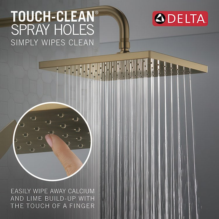 Shower Trim Modern 14 Series Monitor 1 Lever Brilliance Champagne Bronze WaterSense ADA 1.75 Gallons per Minute Square Raincan for MultiChoice Universal Rough - Image 3