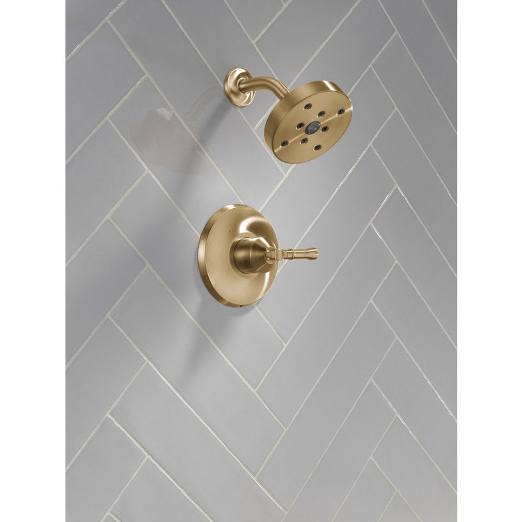 Shower Trim Broderick 14 Series Monitor 1 Lever Lumicoat Champagne Bronze WaterSense ADA 1.75 Gallons per Minute Round for MultiChoice Universal Rough - Image 2
