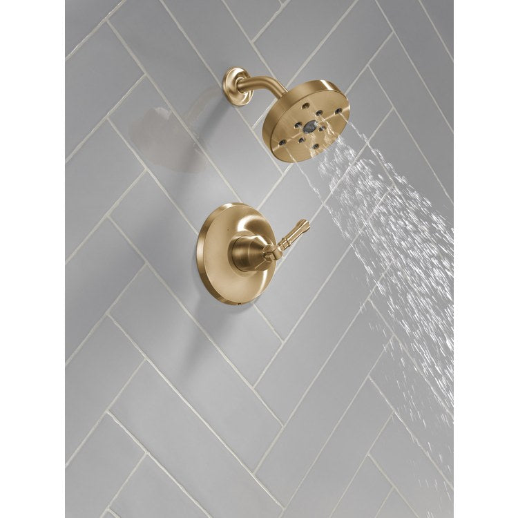 Shower Trim Broderick 14 Series Monitor 1 Lever Lumicoat Champagne Bronze WaterSense ADA 1.75 Gallons per Minute Round for MultiChoice Universal Rough - Image 3