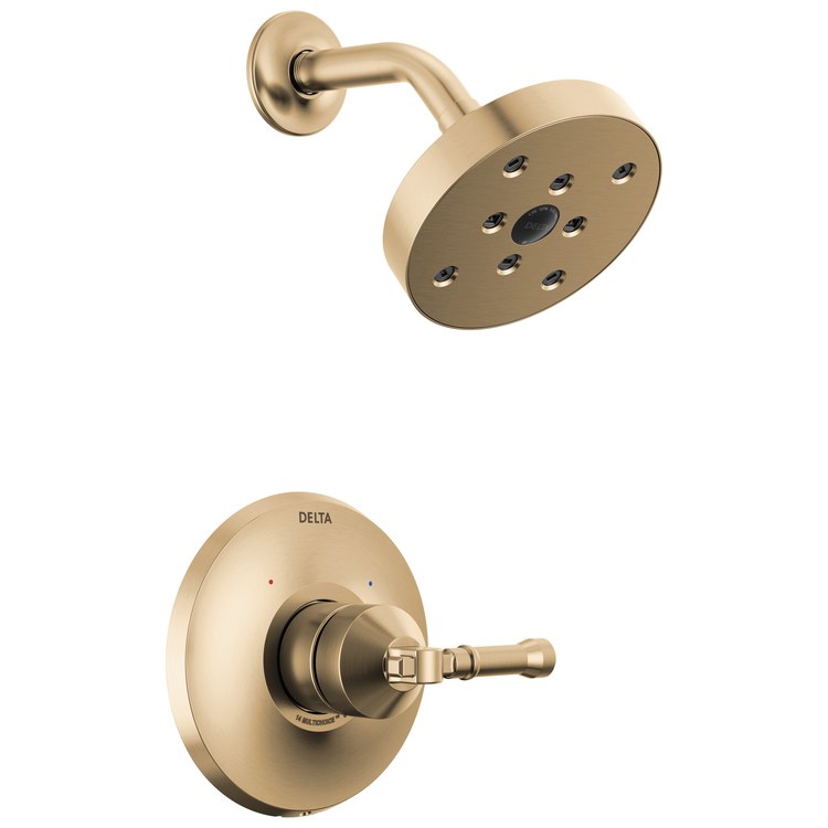 Shower Trim Broderick 14 Series Monitor 1 Lever Lumicoat Champagne Bronze WaterSense ADA 1.75 Gallons per Minute Round for MultiChoice Universal Rough - Image 1