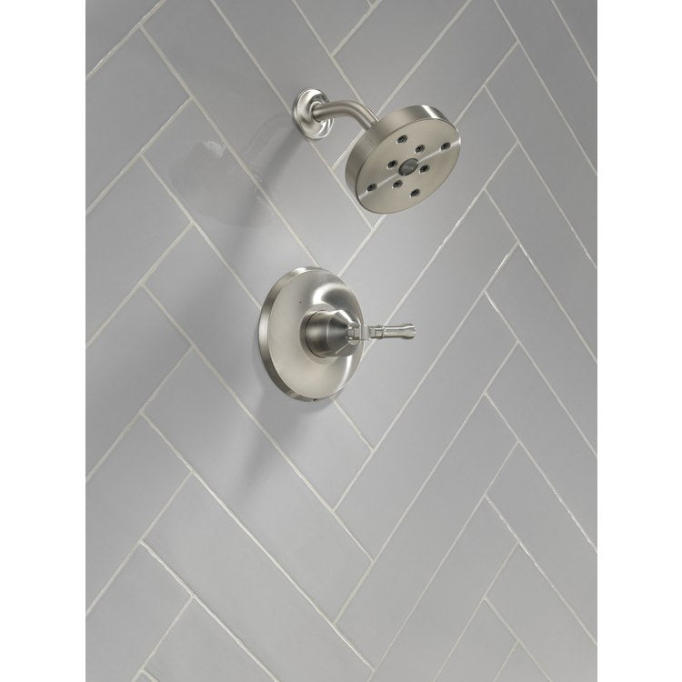 Shower Trim Broderick 14 Series Monitor 1 Lever Lumicoat Stainless WaterSense ADA 1.75 Gallons per Minute Round for MultiChoice Universal Rough - Image 2
